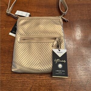 NEW CHICOS Gold Cross-body bag/purse